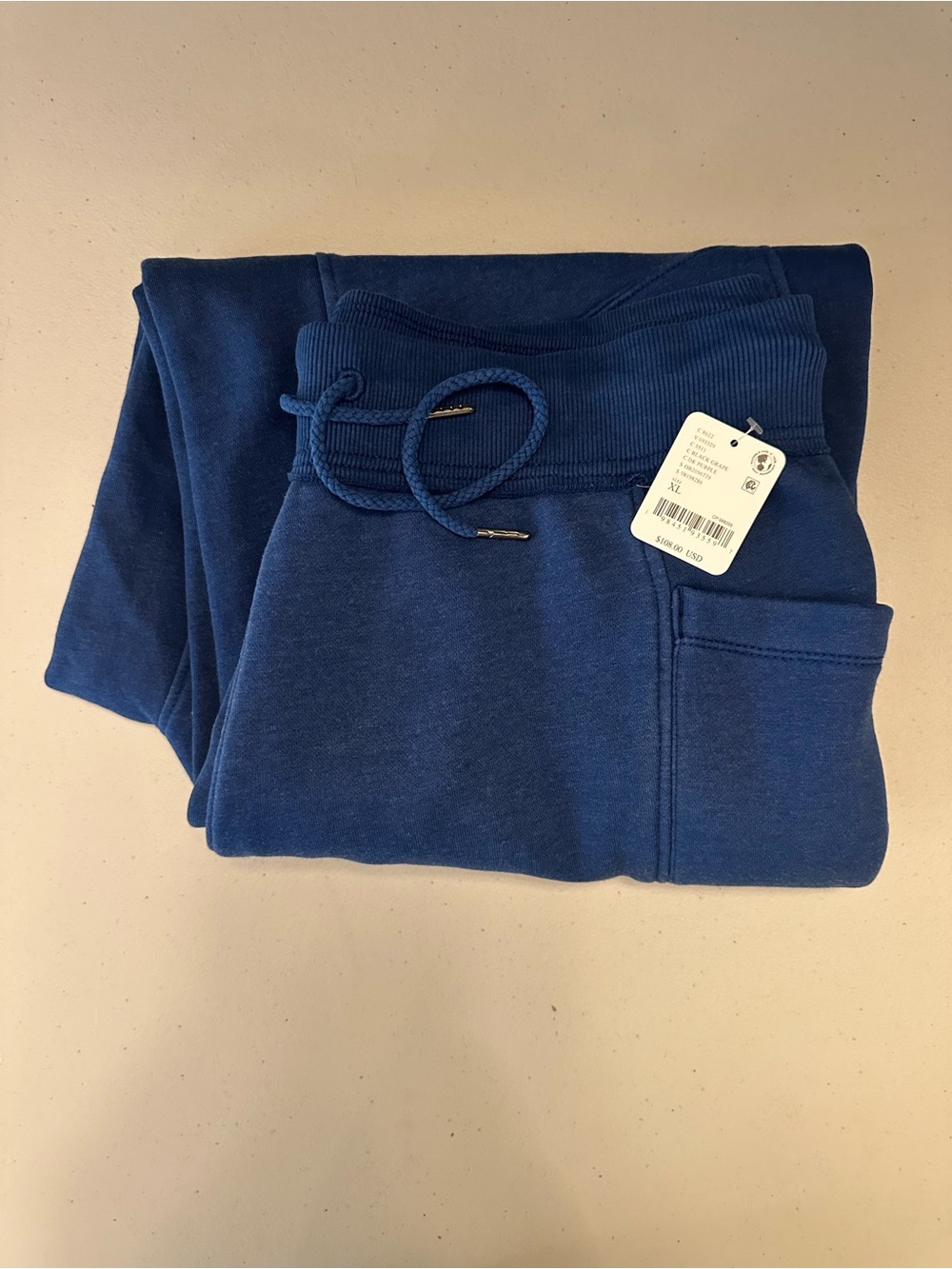 Free People Blue Cozy Drawstring Joggers Size XL